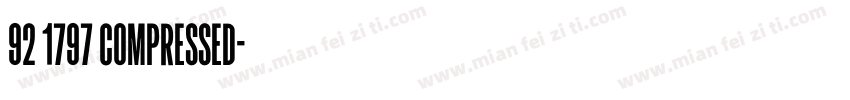 92 1797 COMPRESSED字体转换